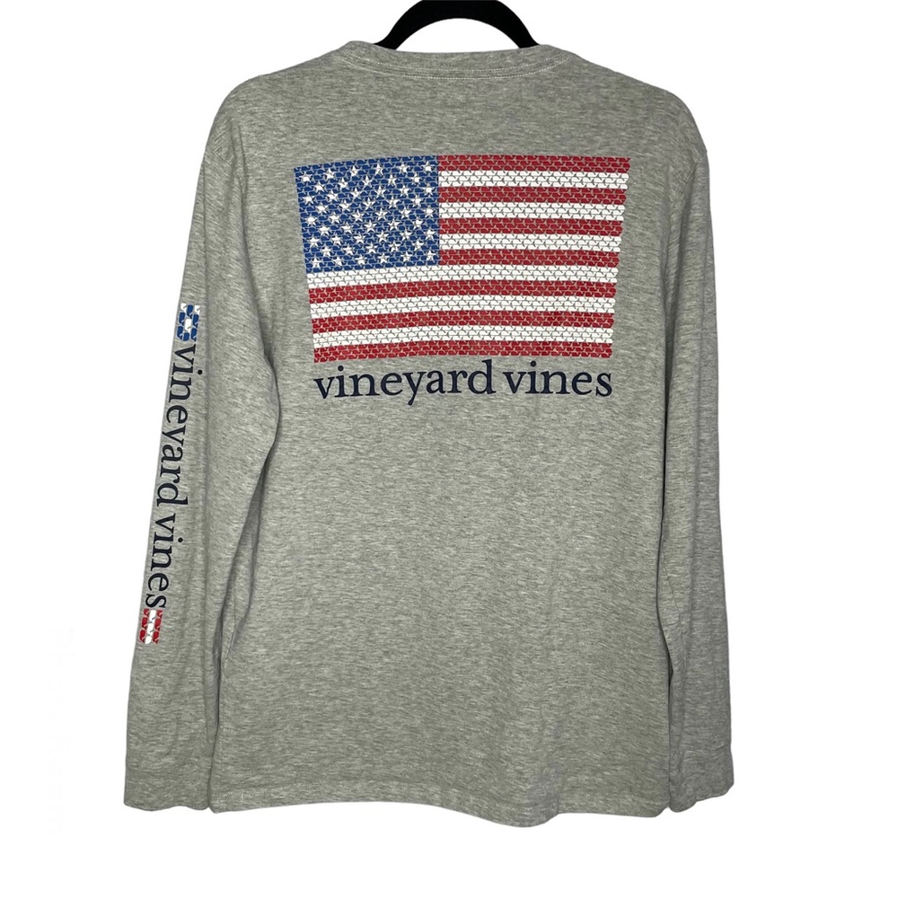 Vineyard Vine  Long-Sleeve American Flag T-Shirt